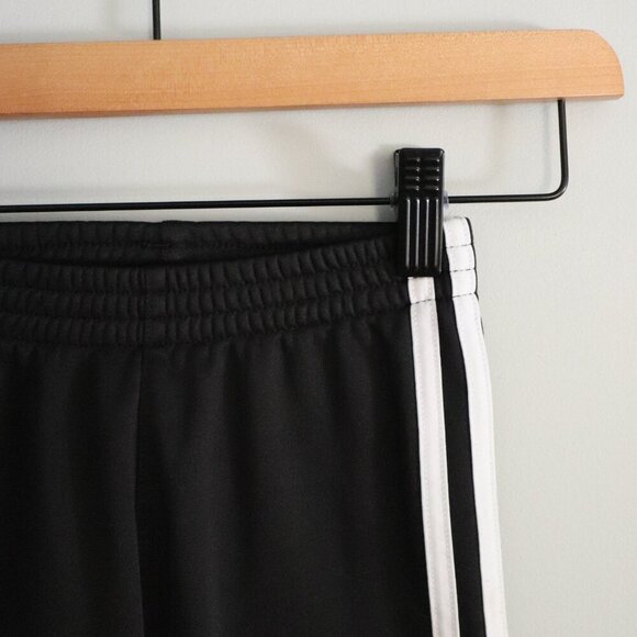 Adidas Boys 4T Black w White Stripes Casual Lounge Straight Leg Trouser Pants - Picture 4 of 12